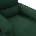 Sillón de masaje de tela verde oscuro