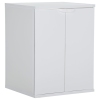 Armario de lavadora PVC blanco 68,5x64,5x88 cm