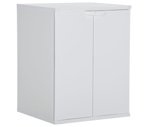 Armario de lavadora PVC blanco 68,5x64,5x88 cm