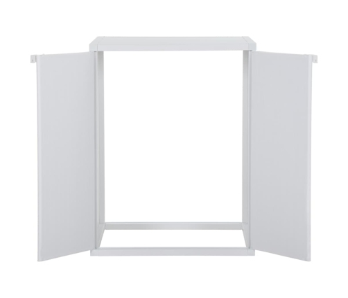 Armario de lavadora PVC blanco 68,5x64,5x88 cm