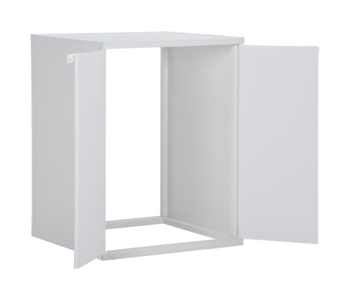 Armario de lavadora PVC blanco 68,5x64,5x88 cm