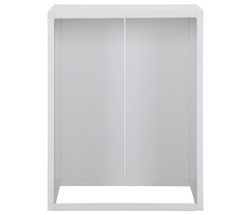 Armario de lavadora PVC blanco 68,5x64,5x88 cm