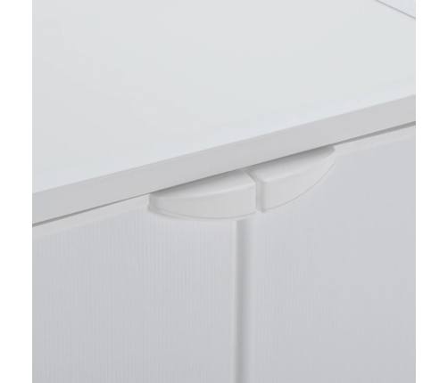 Armario de lavadora PVC blanco 68,5x64,5x88 cm