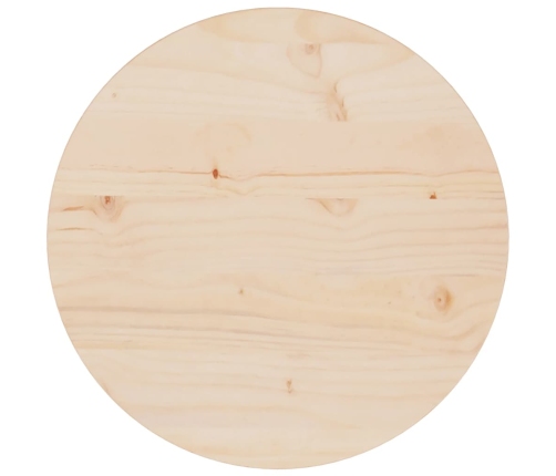 Superficie de mesa madera maciza de pino Ø40x2,5 cm