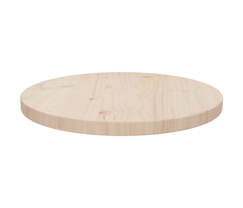 Superficie de mesa madera maciza de pino Ø40x2,5 cm