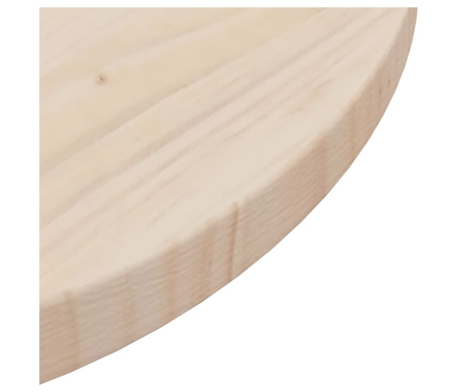 Superficie de mesa madera maciza de pino Ø40x2,5 cm