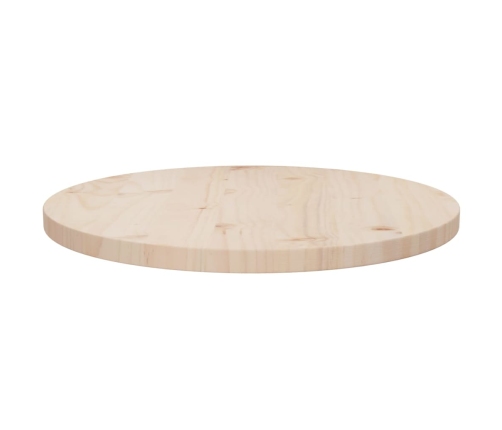 Superficie de mesa madera maciza de pino Ø50x2,5 cm