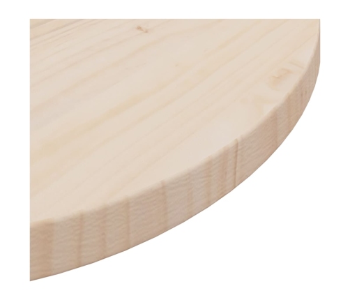 Superficie de mesa madera maciza de pino Ø50x2,5 cm