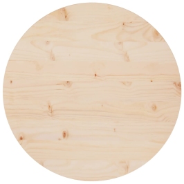 Superficie de mesa madera maciza de pino Ø60x2,5 cm