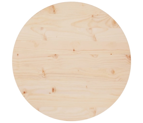 Superficie de mesa madera maciza de pino Ø60x2,5 cm