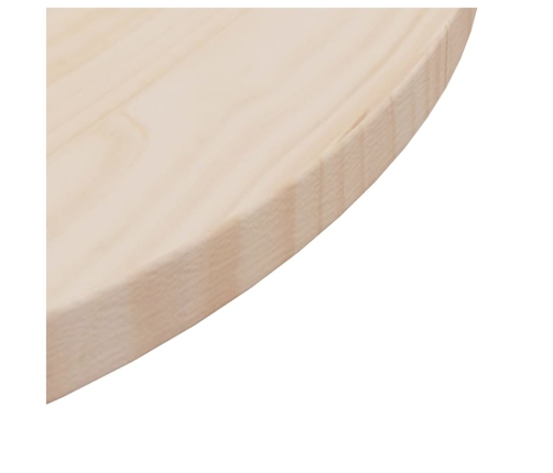 Superficie de mesa madera maciza de pino Ø60x2,5 cm