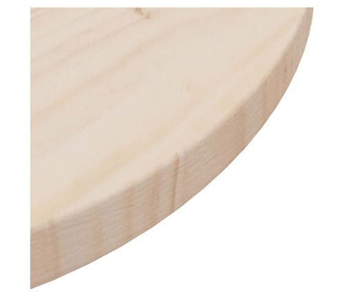 Superficie de mesa madera maciza de pino Ø80x2,5 cm