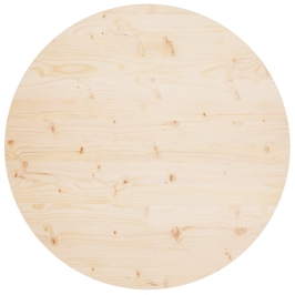 Superficie de mesa madera maciza de pino Ø90x2,5 cm