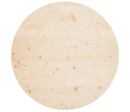 Superficie de mesa madera maciza de pino Ø90x2,5 cm