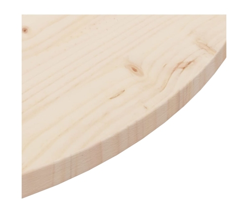 Superficie de mesa madera maciza de pino Ø90x2,5 cm