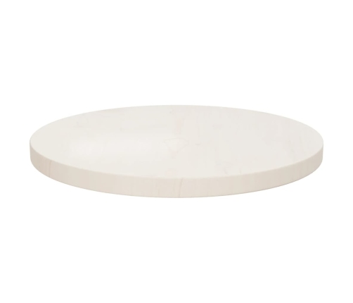 Superficie de mesa madera maciza de pino blanco Ø40x2,5 cm