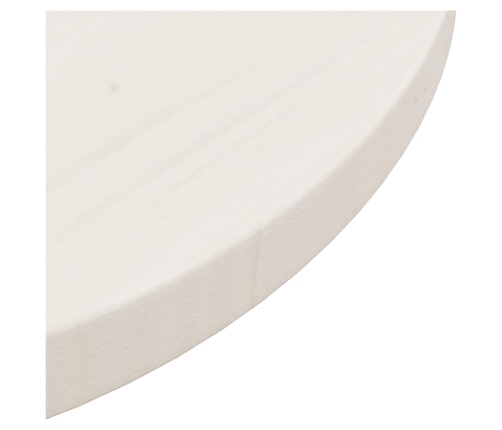 Superficie de mesa madera maciza de pino blanco Ø40x2,5 cm