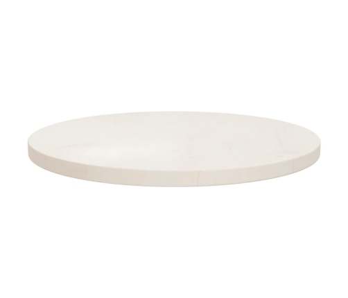 Superficie de mesa madera maciza de pino blanco Ø50x2,5 cm