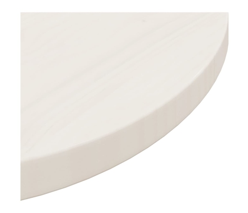 Superficie de mesa madera maciza de pino blanco Ø50x2,5 cm