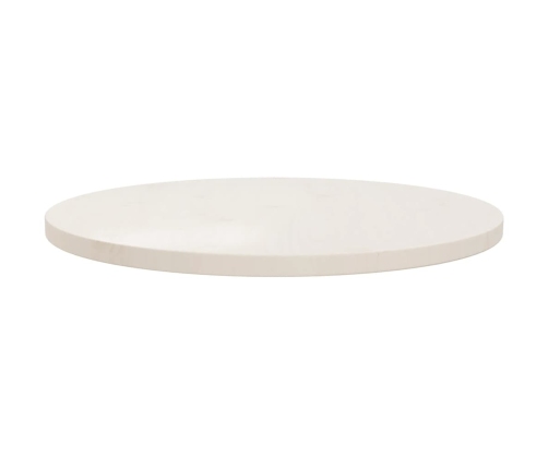 Superficie de mesa madera maciza de pino blanco Ø60x2,5 cm