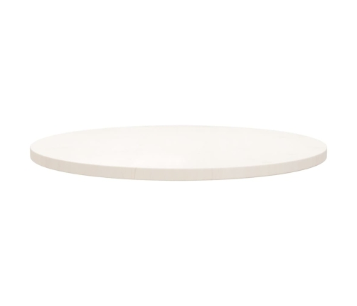 Superficie de mesa madera maciza de pino blanco Ø70x2,5 cm