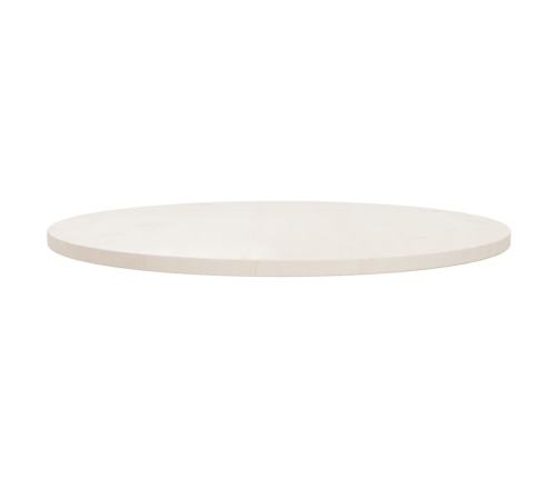 Superficie de mesa madera maciza de pino blanco Ø80x2,5 cm