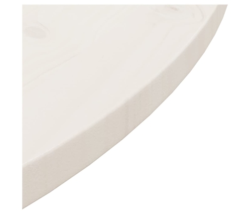 Superficie de mesa madera maciza de pino blanco Ø80x2,5 cm