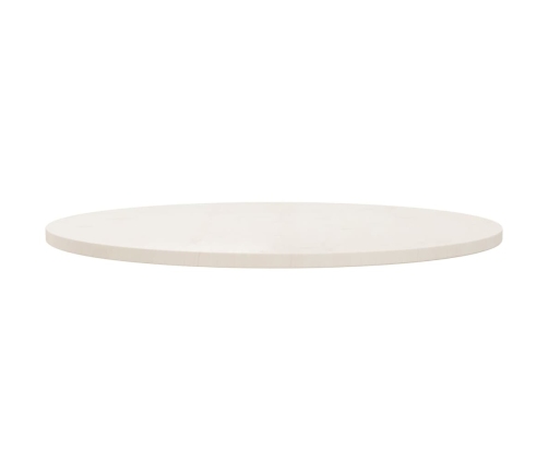 Superficie de mesa madera maciza de pino blanco Ø90x2,5 cm