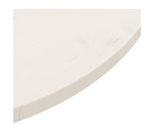 Superficie de mesa madera maciza de pino blanco Ø90x2,5 cm