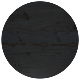 Superficie de mesa madera maciza de pino negro Ø50x2,5 cm