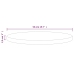 Superficie de mesa madera maciza de pino negro Ø50x2,5 cm