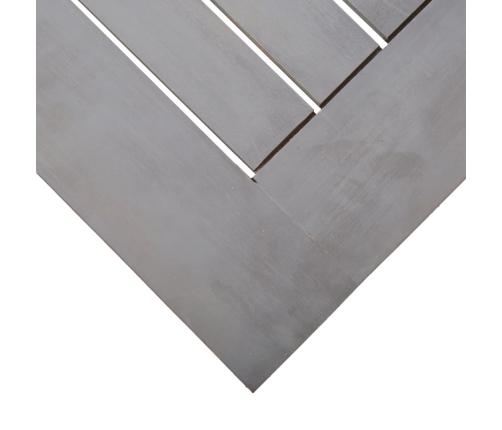 Mesa de jardín madera maciza de acacia gris 200x100x75 cm