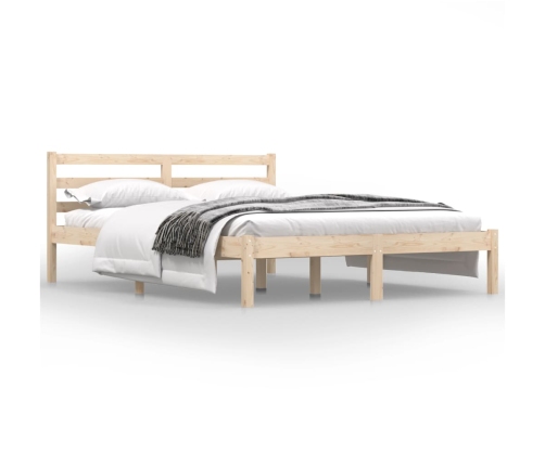 Estructura de cama doble pequeña sin colchón 120x190 cm