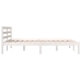 Estructura de cama doble sin colchón blanco 135x190 cm