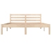 Estructura de cama sin colchón madera maciza pino 140x190 cm