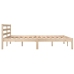 Estructura de cama sin colchón madera maciza pino 140x190 cm