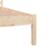 Estructura de cama sin colchón madera maciza pino 140x190 cm