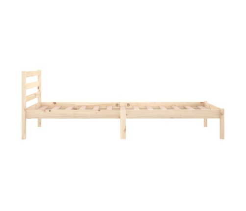 Estructura de cama sin colchón madera maciza de pino 90x200 cm