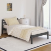 Estructura de cama de madera maciza de pino 90x200 cm gris