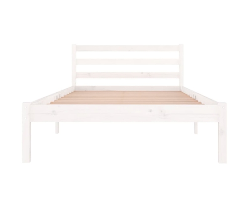 Estructura de cama sin colchón madera pino blanco 100x200 cm