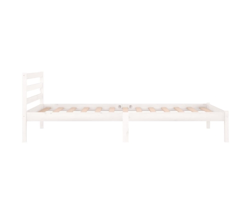 Estructura de cama sin colchón madera pino blanco 100x200 cm