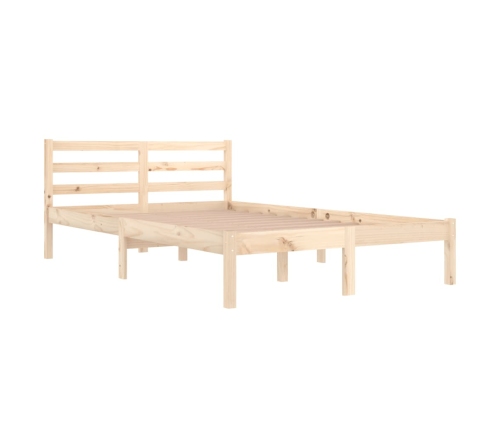 Estructura de cama sin colchón madera de pino maciza 120x200 cm