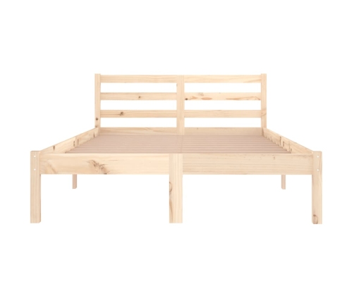 Estructura de cama sin colchón madera de pino maciza 120x200 cm