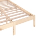 Estructura de cama sin colchón madera de pino maciza 120x200 cm