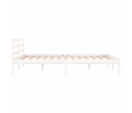 Estructura de cama sin colchón madera pino blanco 120x200 cm