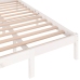 Estructura de cama sin colchón madera pino blanco 120x200 cm