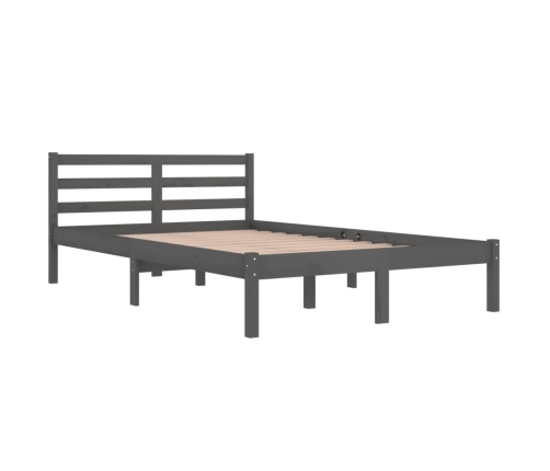 Sofá cama madera maciza de pino gris 120x200 cm