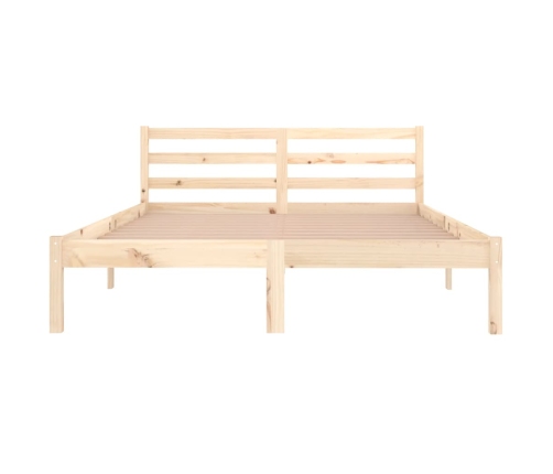 Estructura de cama sin colchón madera maciza de pino 140x200 cm