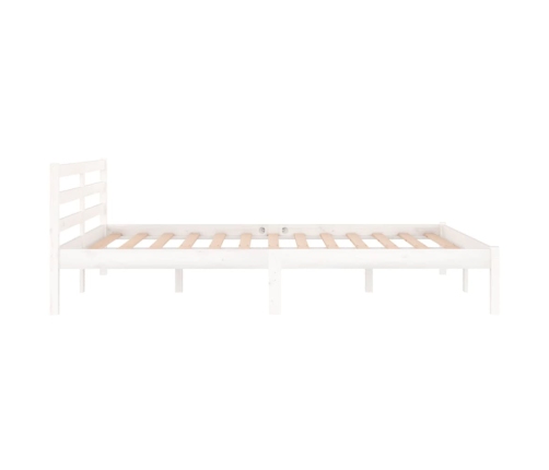 Estructura de cama sin colchón madera de pino blanco 140x200 cm