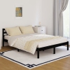 Estructura de cama madera maciza de pino negro 140x200 cm